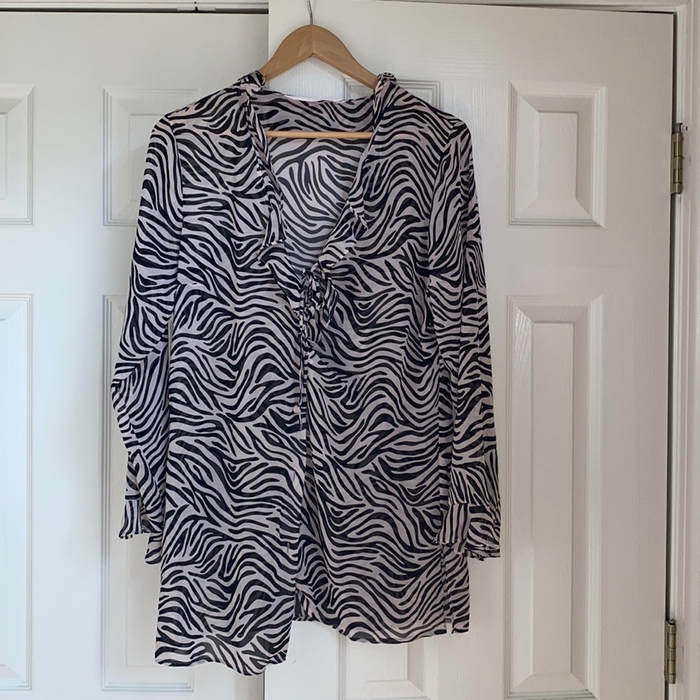 Zebra Print Victoria’s Secret Swimsuit Coverup